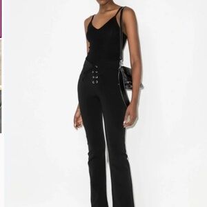 REFORMATION Lace-Up Front Jeans